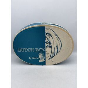Vintage Dutch Boy Wig in Original Box Hong Kong Dynel 50D Photo Prop Advertising